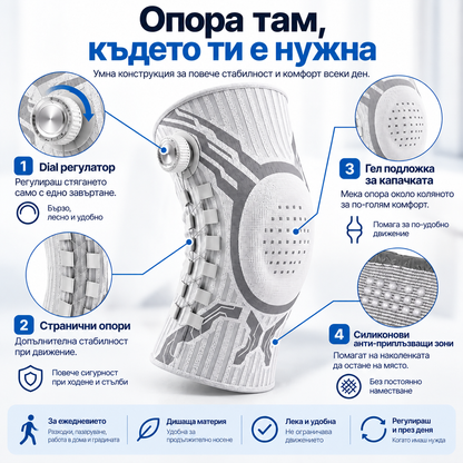 FlexiKnee™ — наколенка за стабилност и опора