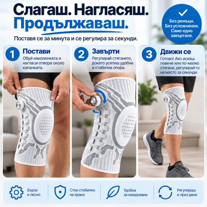 FlexiKnee™ — наколенка за стабилност и опора